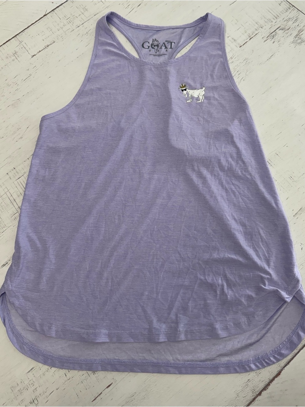 GOAT Lavender Racerback Performance Tank